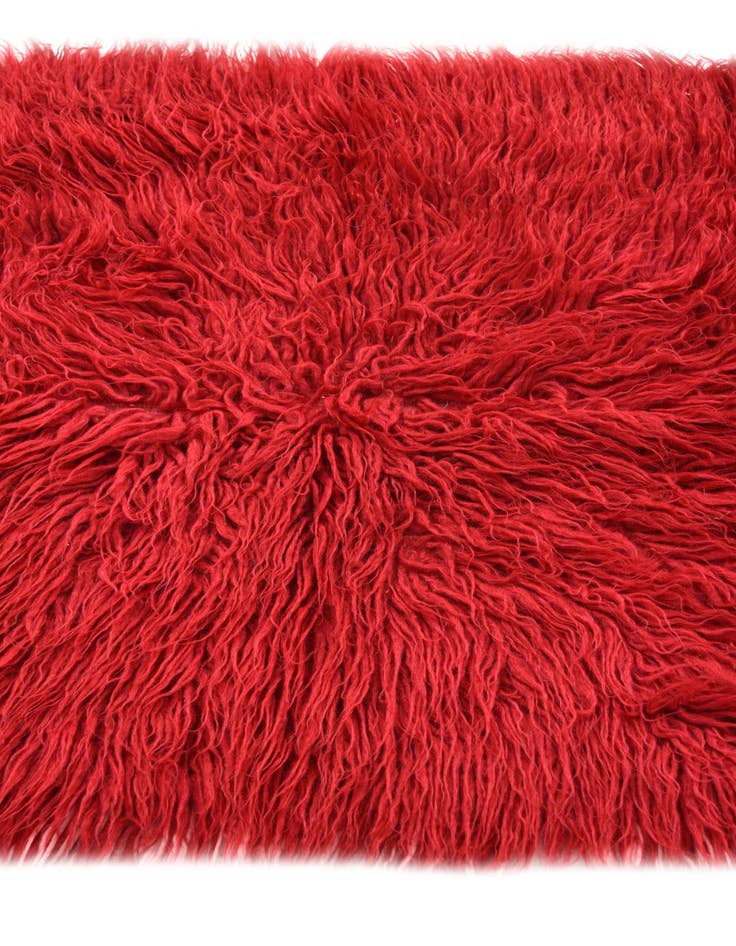 Detail image of  2' 5 x 4' 6  Hand Knotted Moroccan Wool Rug