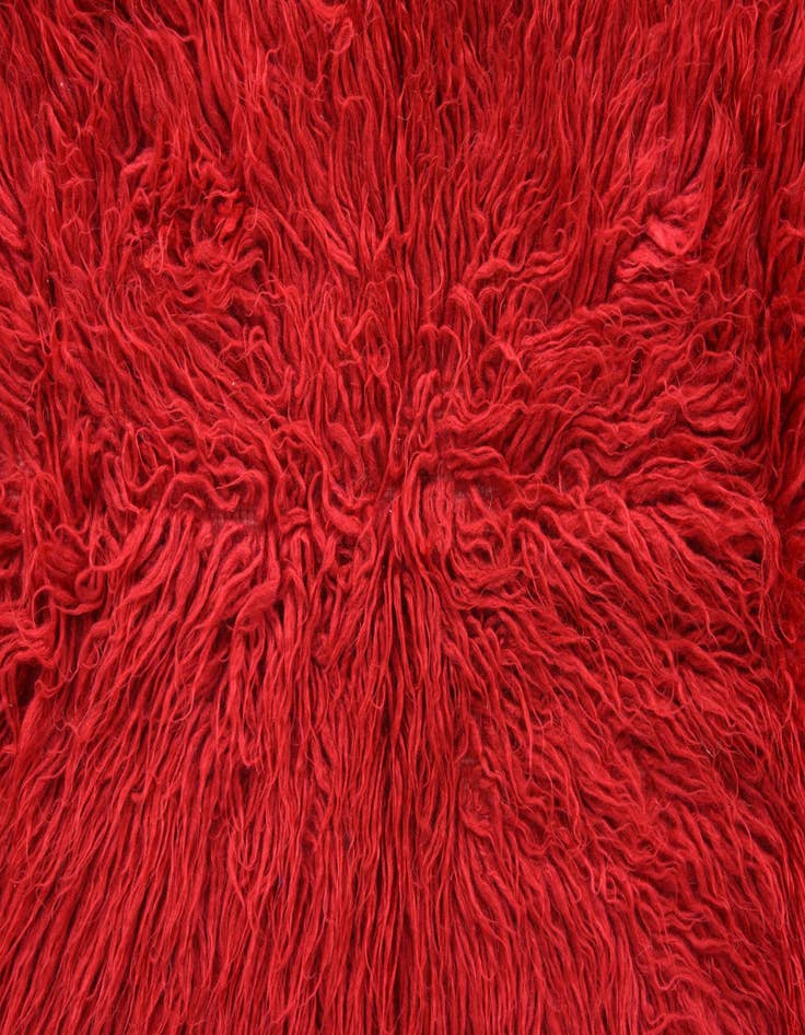 Detail image of  2' 5 x 4' 6  Hand Knotted Moroccan Wool Rug