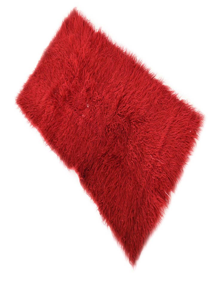 Detail image of  1' 10 x 3' 6  Hand Knotted Moroccan Wool Rug