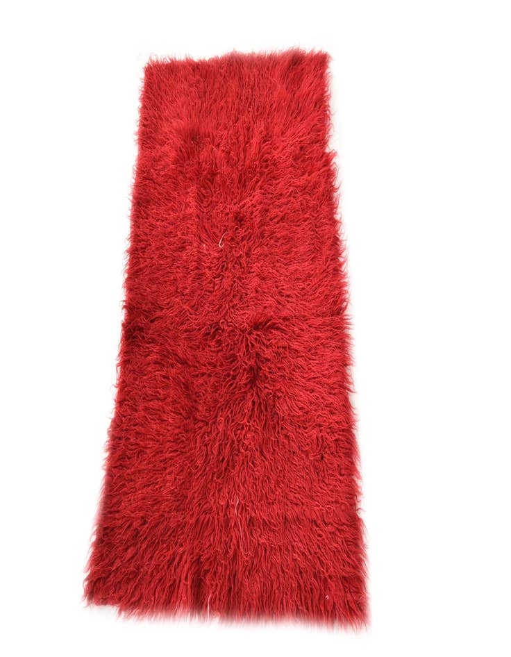 Detail image of  1' 10 x 3' 6  Hand Knotted Moroccan Wool Rug