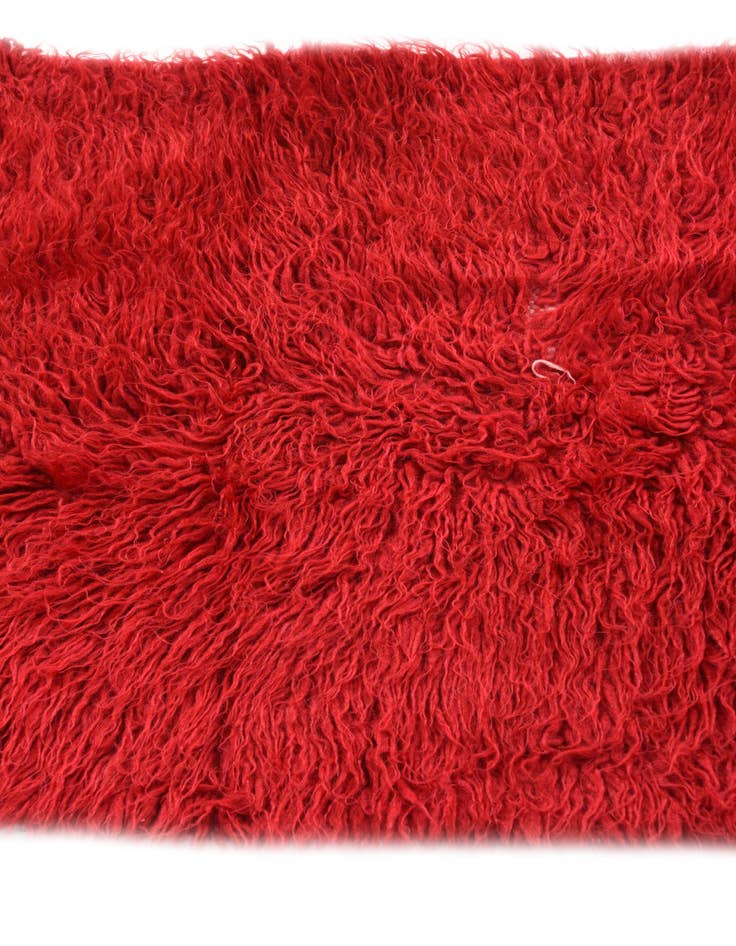 Detail image of  1' 10 x 3' 6  Hand Knotted Moroccan Wool Rug