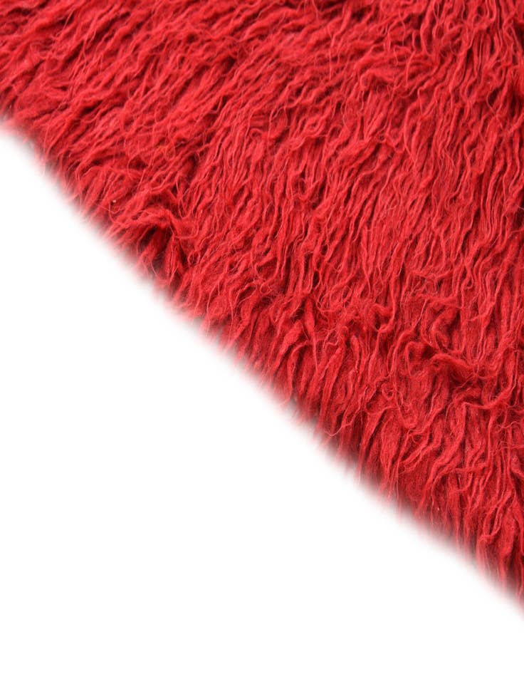 Detail image of  1' 10 x 3' 6  Hand Knotted Moroccan Wool Rug