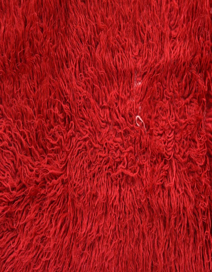 Detail image of  1' 10 x 3' 6  Hand Knotted Moroccan Wool Rug