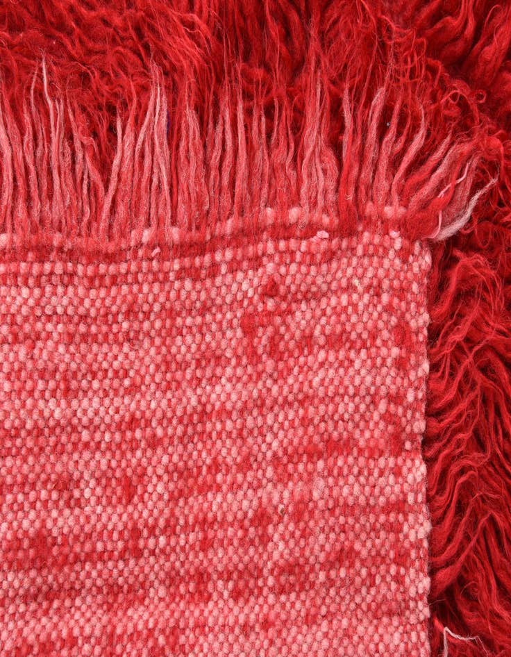 Detail image of  1' 10 x 3' 6  Hand Knotted Moroccan Wool Rug