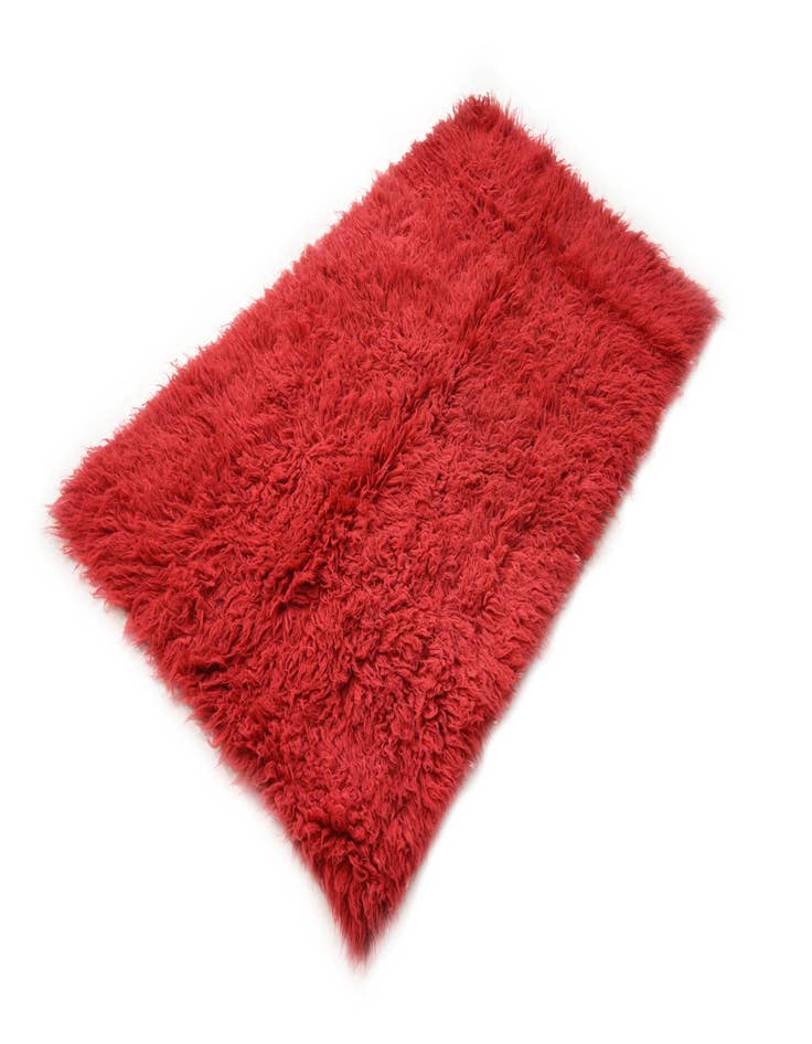 Detail image of  3' 1 x 5' 4  Hand Knotted Moroccan Wool Rug