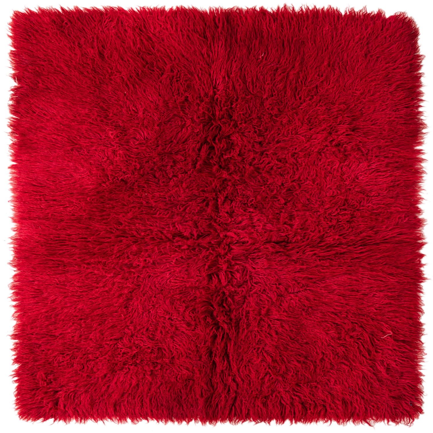 Red 4' 6 x 6' 8 Hand Knotted Moroccan Wool Rug | Rugs.com