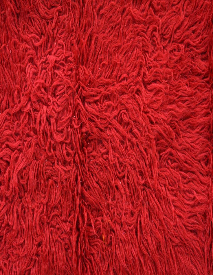 Detail image of  2' 5 x 4' 8  Hand Knotted Moroccan Wool Rug