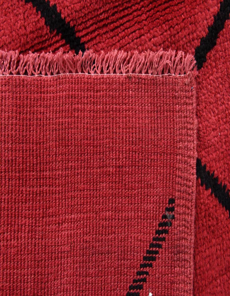 Detail image of  9' 3 x 11' 7  Hand Knotted Moroccan Wool Rug