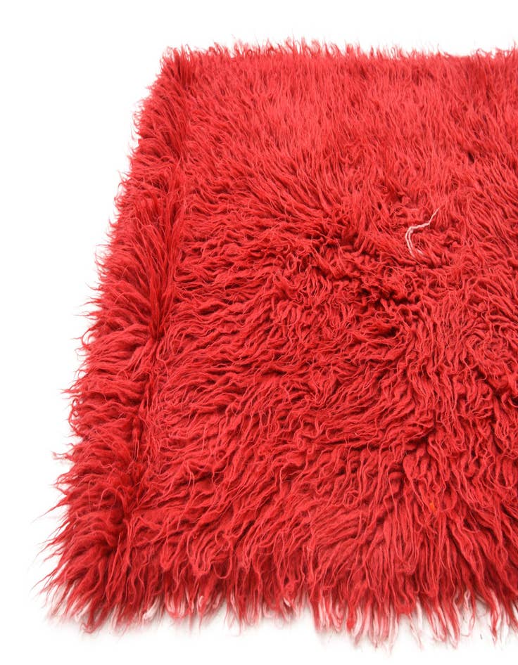 Detail image of  2' 6 x 4' 5  Hand Knotted Moroccan Wool Rug