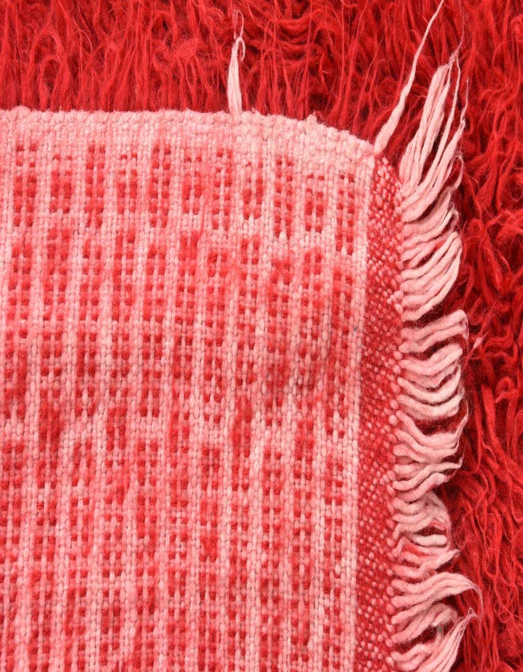 Detail image of  2' 6 x 4' 5  Hand Knotted Moroccan Wool Rug