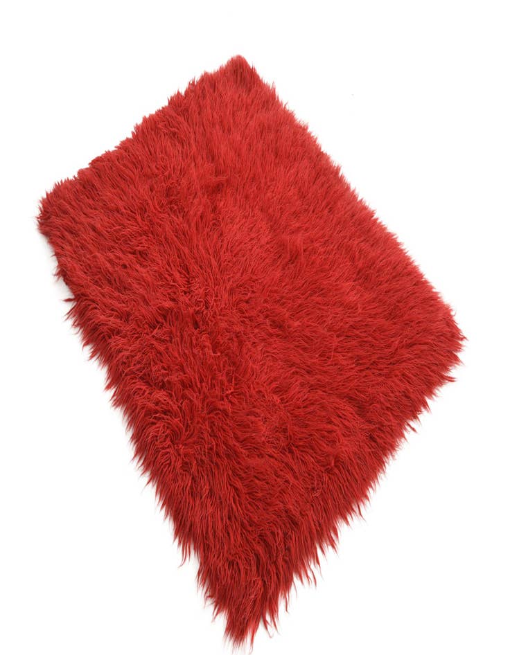 Detail image of  3' 5 x 4' 2  Hand Knotted Moroccan Wool Rug