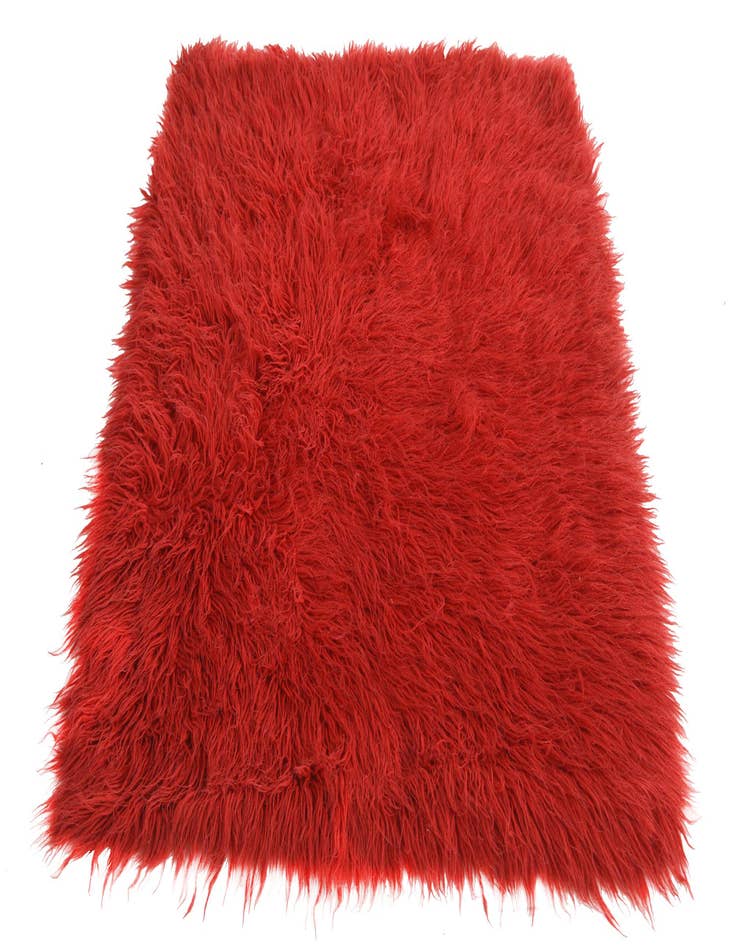 Detail image of  3' 5 x 4' 2  Hand Knotted Moroccan Wool Rug