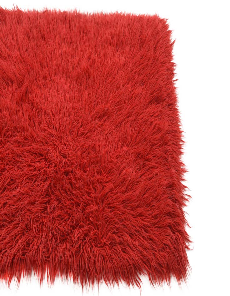 Detail image of  3' 5 x 4' 2  Hand Knotted Moroccan Wool Rug