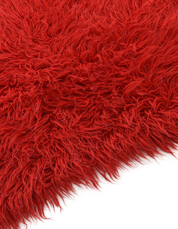 Detail image of  3' 5 x 4' 2  Hand Knotted Moroccan Wool Rug