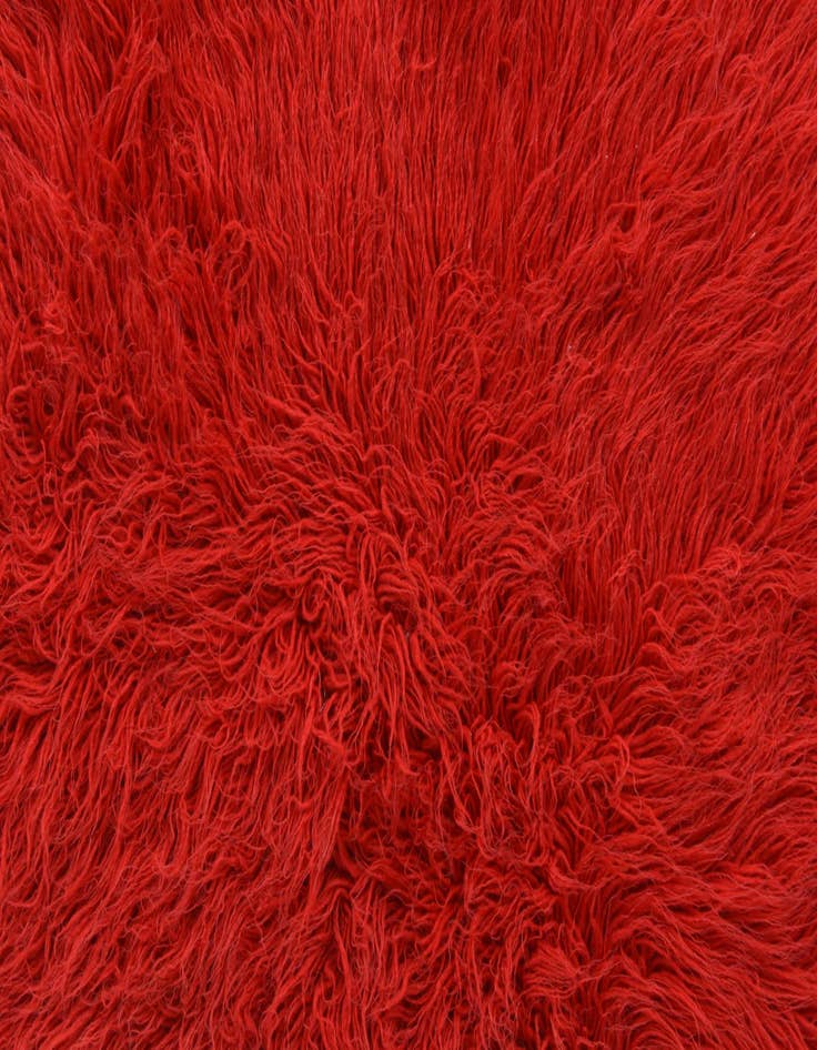 Detail image of  3' 5 x 4' 2  Hand Knotted Moroccan Wool Rug