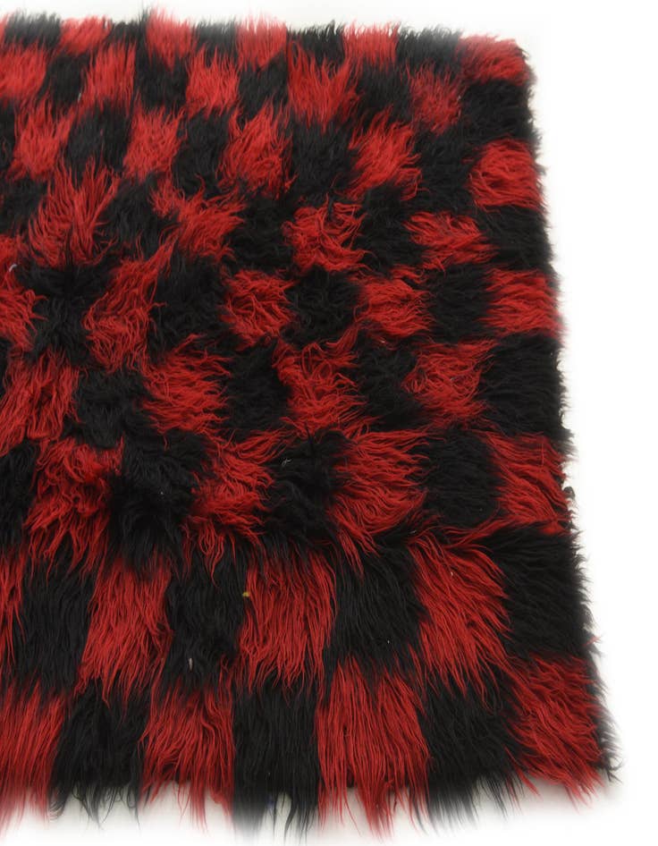 Detail image of  6' 1 x 8' 6  Hand Knotted Moroccan Wool Rug