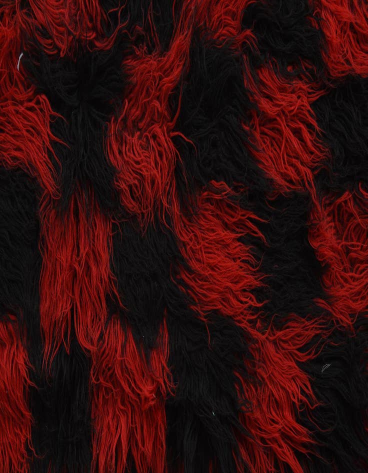 Detail image of  6' 1 x 8' 6  Hand Knotted Moroccan Wool Rug