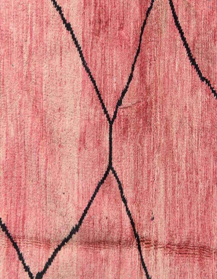 Detail image of  5' 10 x 7' 9  Hand Knotted Moroccan Wool Rug