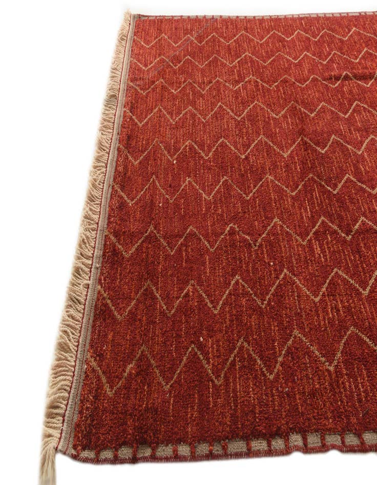 Detail image of  9' 2 x 12' 1  Hand Knotted Moroccan Wool Rug