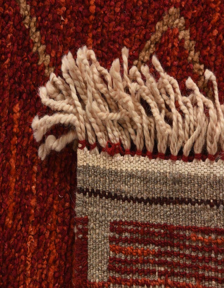 Detail image of  9' 2 x 12' 1  Hand Knotted Moroccan Wool Rug