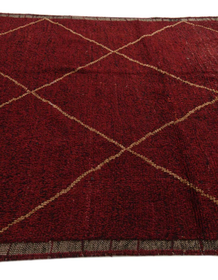 Detail image of  6' 5 x 9' 7  Hand Knotted Moroccan Wool Rug