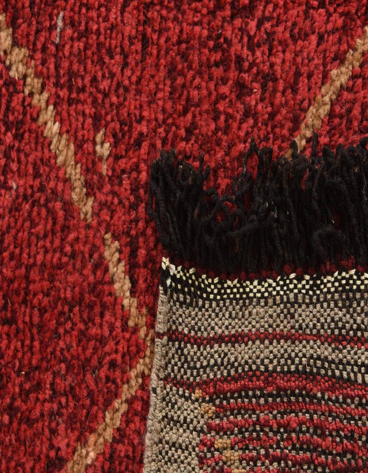 Detail image of  6' 3 x 9' 4  Hand Knotted Moroccan Wool Rug