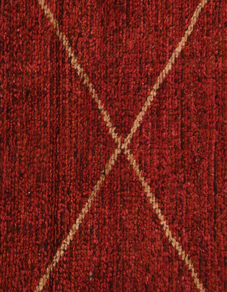 Detail image of  5' 2 x 8' 7  Hand Knotted Moroccan Wool Rug