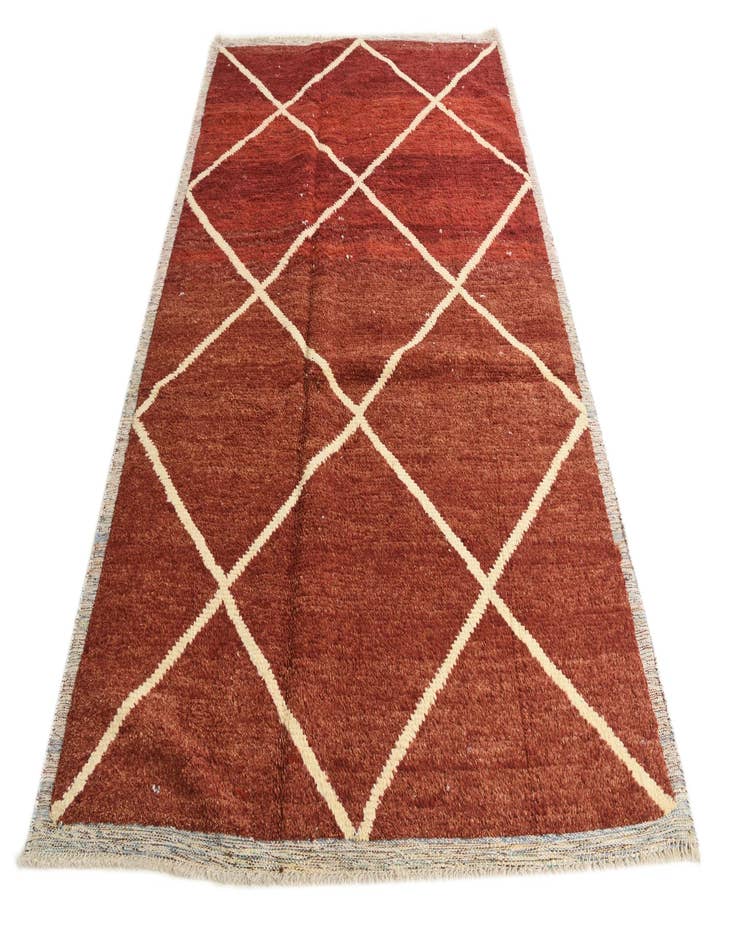 Detail image of  6' x 9' 2  Hand Knotted Moroccan Wool Rug