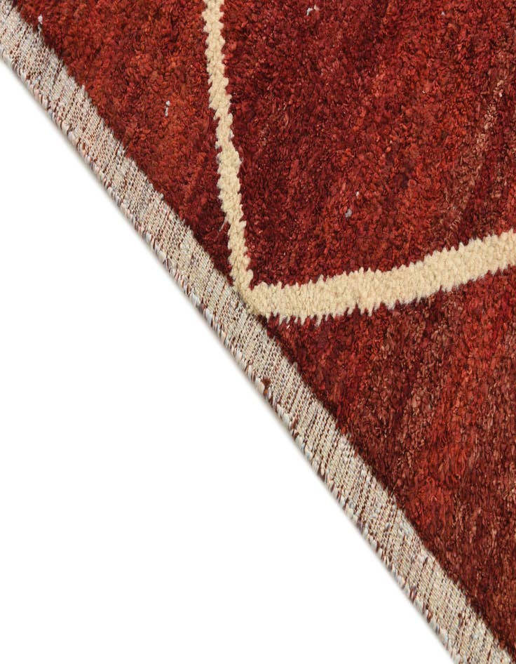 Detail image of  6' x 9' 2  Hand Knotted Moroccan Wool Rug