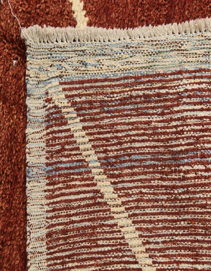 Detail image of  6' x 9' 2  Hand Knotted Moroccan Wool Rug