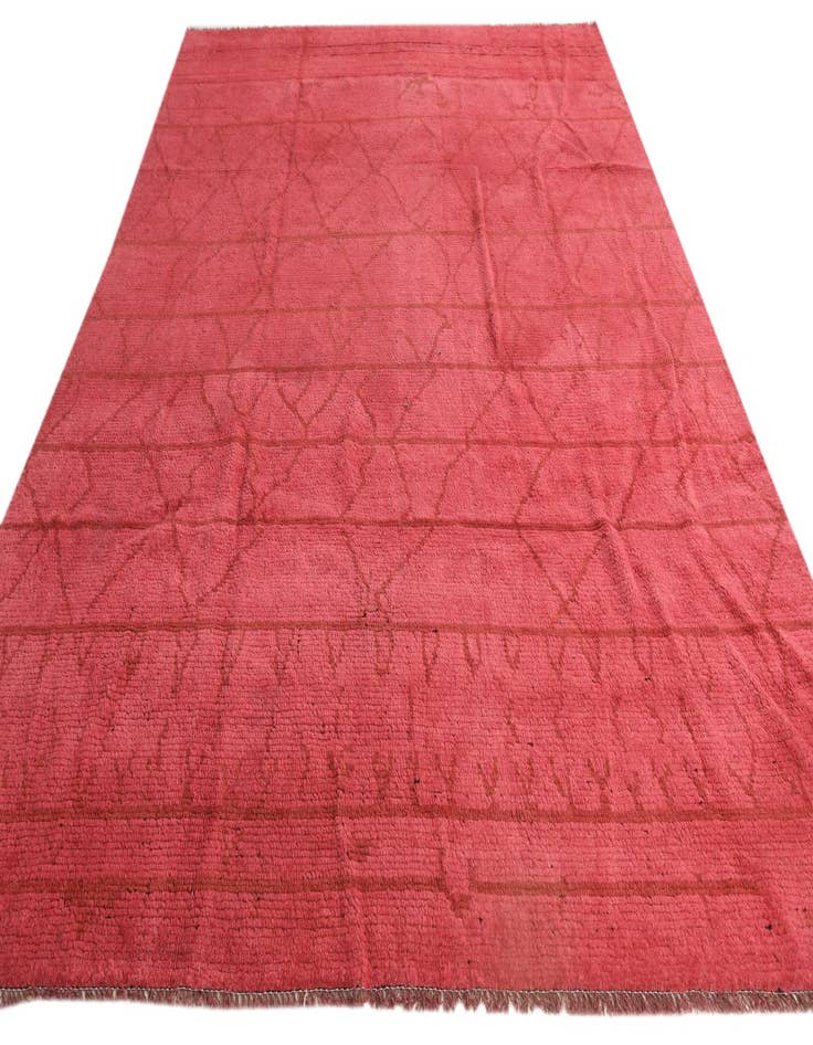 Detail image of  7' 8 x 10' 3  Hand Knotted Moroccan Wool Rug