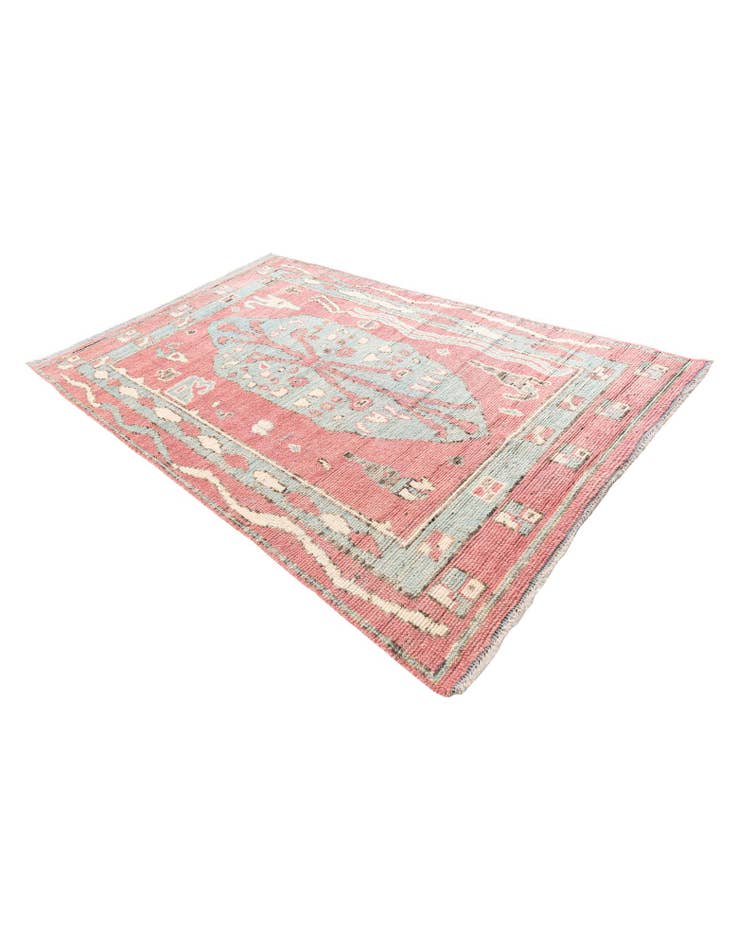 Detail image of  5' 9 x 9' 2  Hand Knotted Moroccan Wool Rug