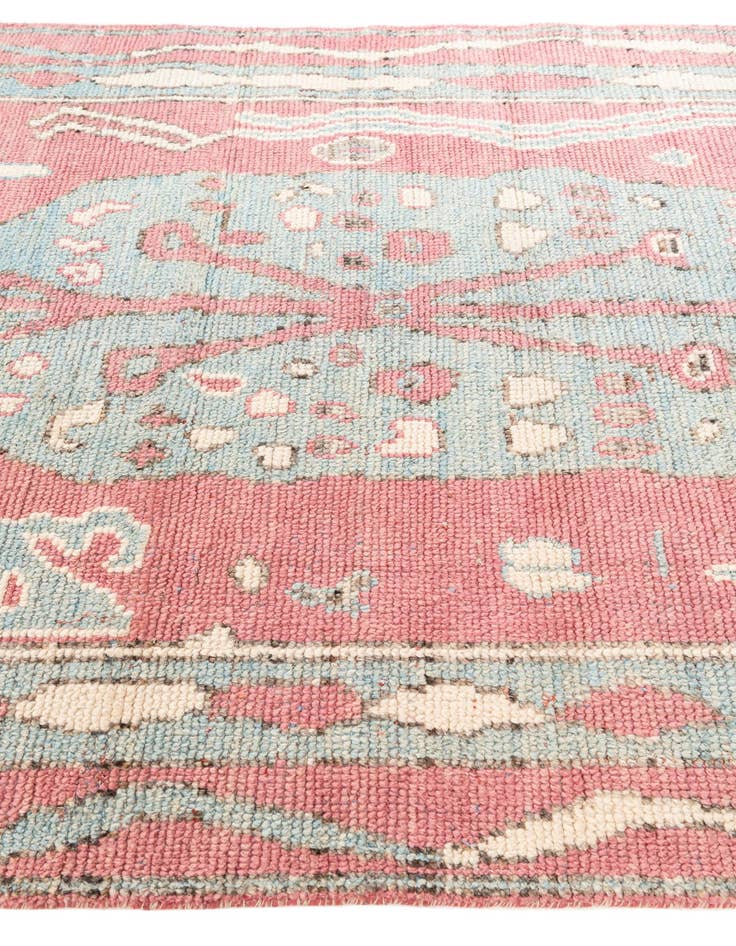 Detail image of  5' 9 x 9' 2  Hand Knotted Moroccan Wool Rug