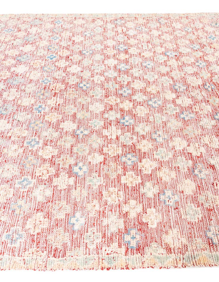 Detail image of  6' 7 x 9'  Hand Knotted Moroccan Wool Rug
