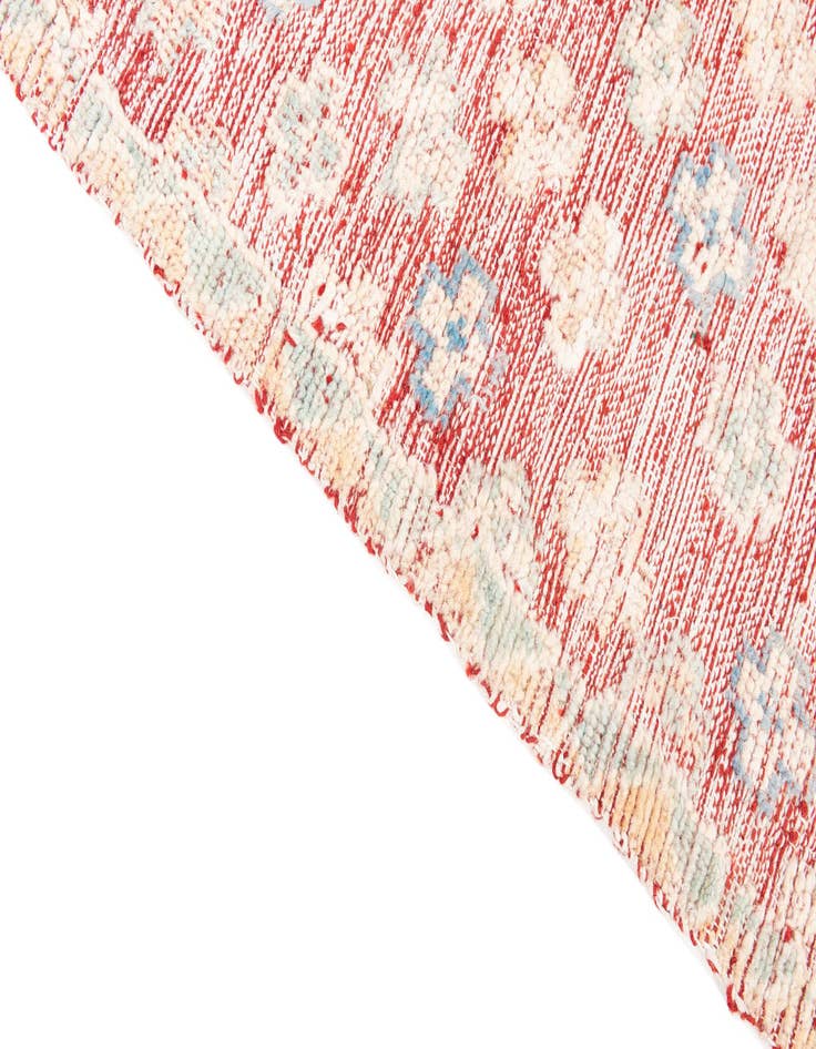 Detail image of  6' 7 x 9'  Hand Knotted Moroccan Wool Rug