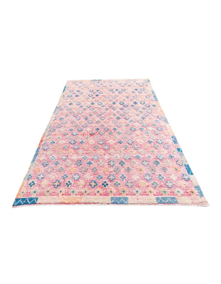 Detail image of  5' 6 x 8' 4  Hand Knotted Moroccan Wool Rug