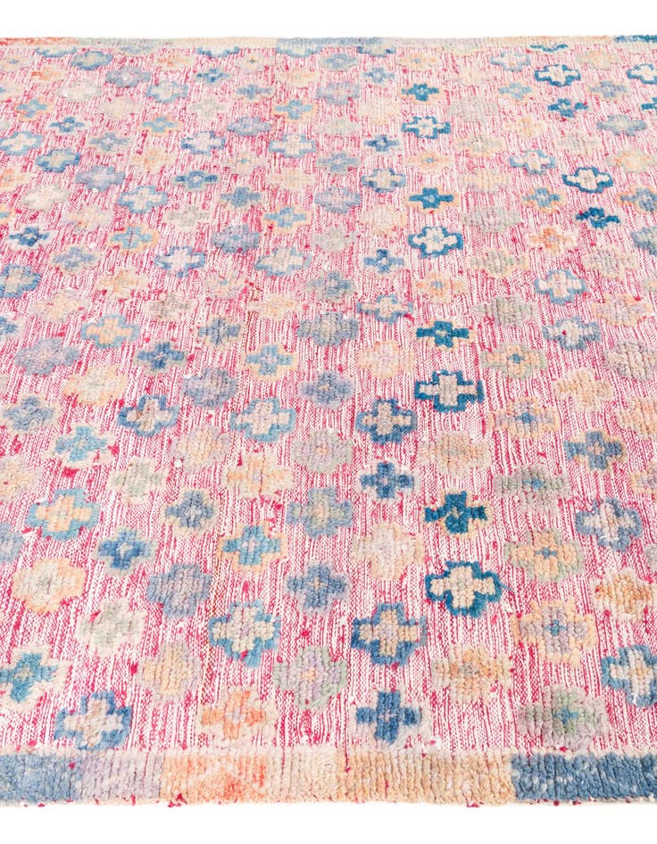 Detail image of  5' 6 x 8' 4  Hand Knotted Moroccan Wool Rug