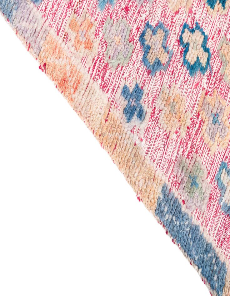 Detail image of  5' 6 x 8' 4  Hand Knotted Moroccan Wool Rug