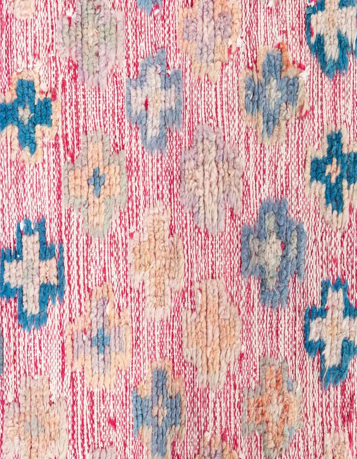 Detail image of  5' 6 x 8' 4  Hand Knotted Moroccan Wool Rug