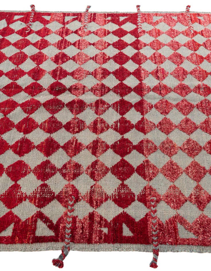 Detail image of  5' 2 x 7' 1  Hand Knotted Moroccan Wool Rug