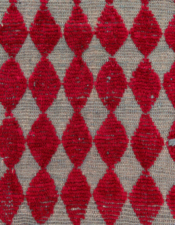 Detail image of  5' 9 x 8'  Hand Knotted Moroccan Wool Rug