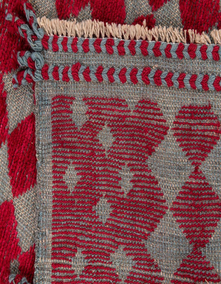Detail image of  5' 9 x 8'  Hand Knotted Moroccan Wool Rug