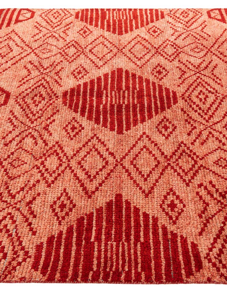 Detail image of  5' 10 x 8' 10  Hand Knotted Moroccan Wool Rug