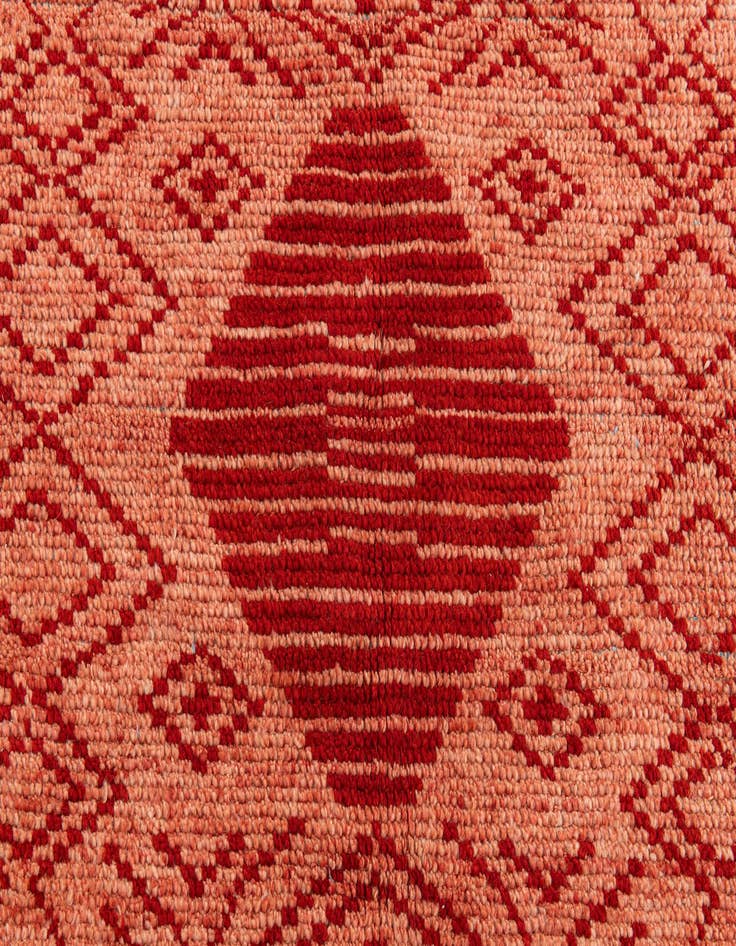 Detail image of  5' 10 x 8' 10  Hand Knotted Moroccan Wool Rug