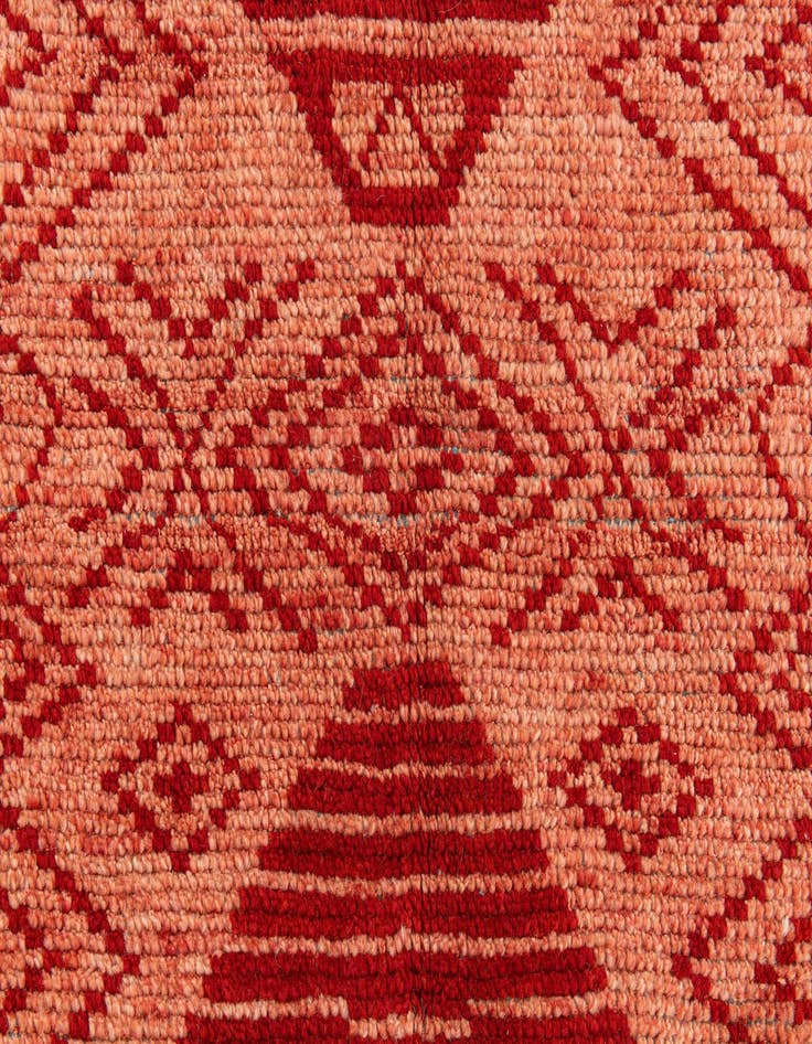 Detail image of  5' 10 x 8' 10  Hand Knotted Moroccan Wool Rug