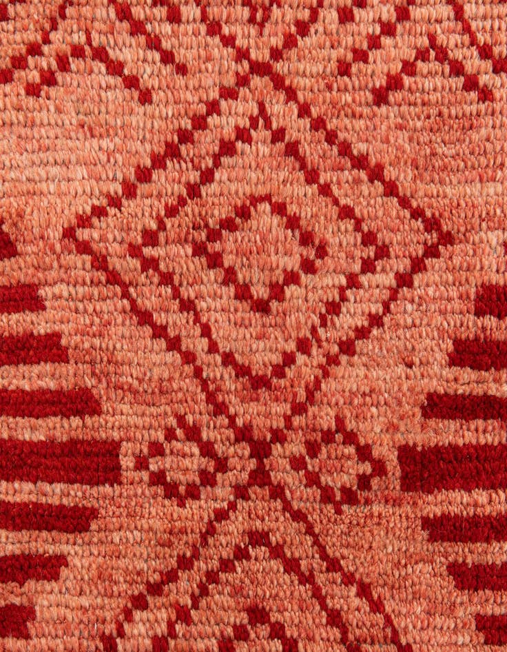 Detail image of  5' 10 x 8' 10  Hand Knotted Moroccan Wool Rug