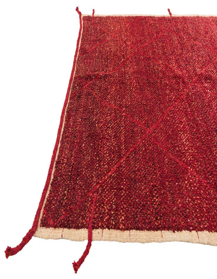 Detail image of 6' 2 x 9' Hand Knotted Moroccan Wool Rug