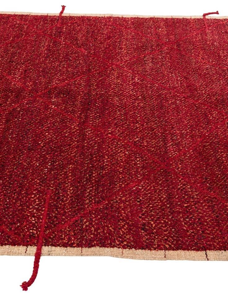 Detail image of 6' 2 x 9' Hand Knotted Moroccan Wool Rug