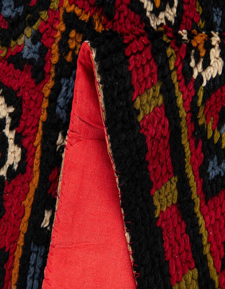 Detail image of  1' 10 x 3' 4  Hand Knotted Moroccan Wool Rug