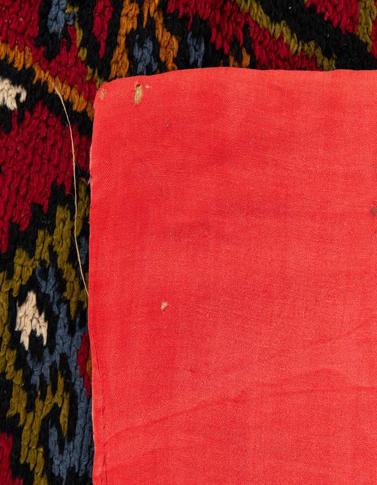 Detail image of  1' 10 x 3' 4  Hand Knotted Moroccan Wool Rug